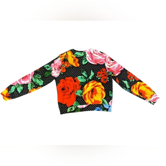 Moschino Multi Jumper Floral Sweater Size 4 - Picture 6 of 8